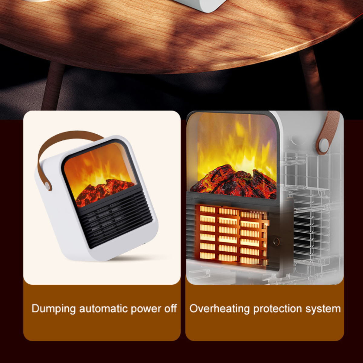 Korua™ FireFan Compact Heater with 3D Flames